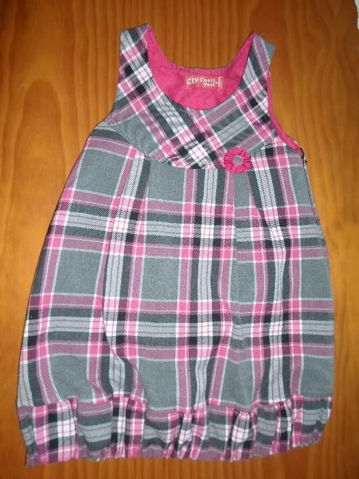 Vestido fazenda com forro 4 anos