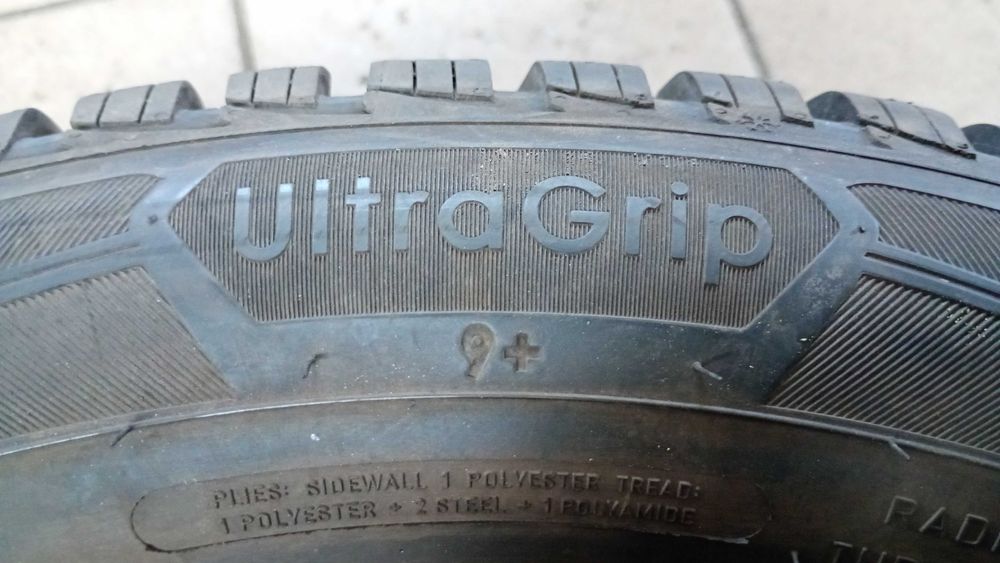 2x 205/60R16 Goodyear UltraGrip 9+ Zima Używane Siedlce