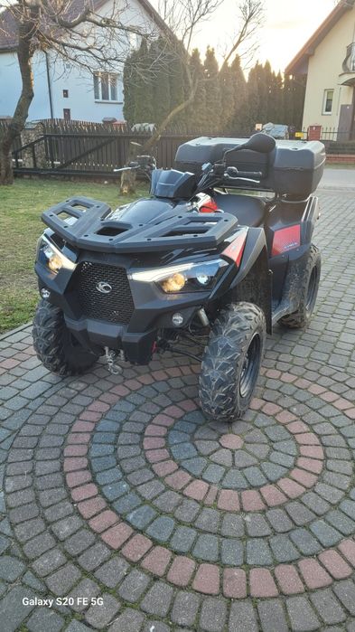 Quad Kynco Mxu550 pług bagażnik