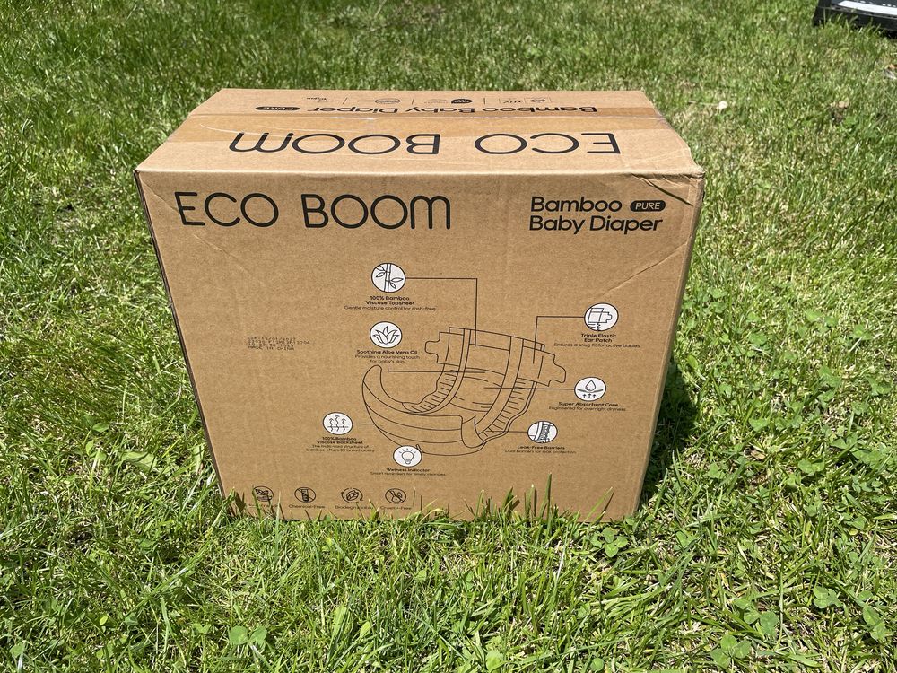 Biodegradowalne bambusowe pieluszki Eco Boom rozmiar 2
