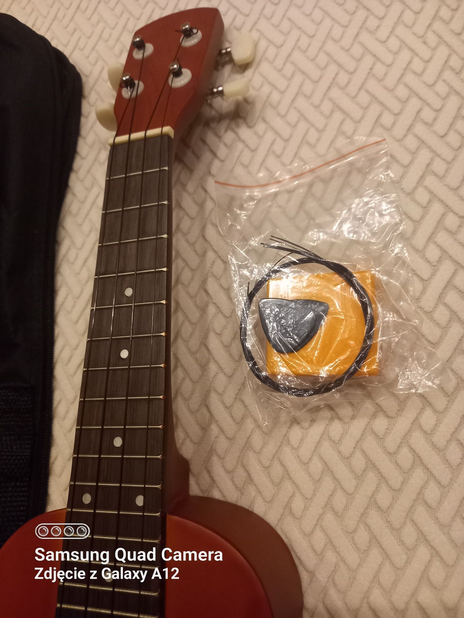 Ukulele Nowy instrument z futerałem i akcesoriami