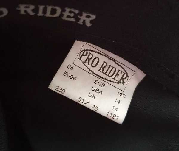 Nowe z metkami czarne bryczesy unisex Pro Rider na 160cm