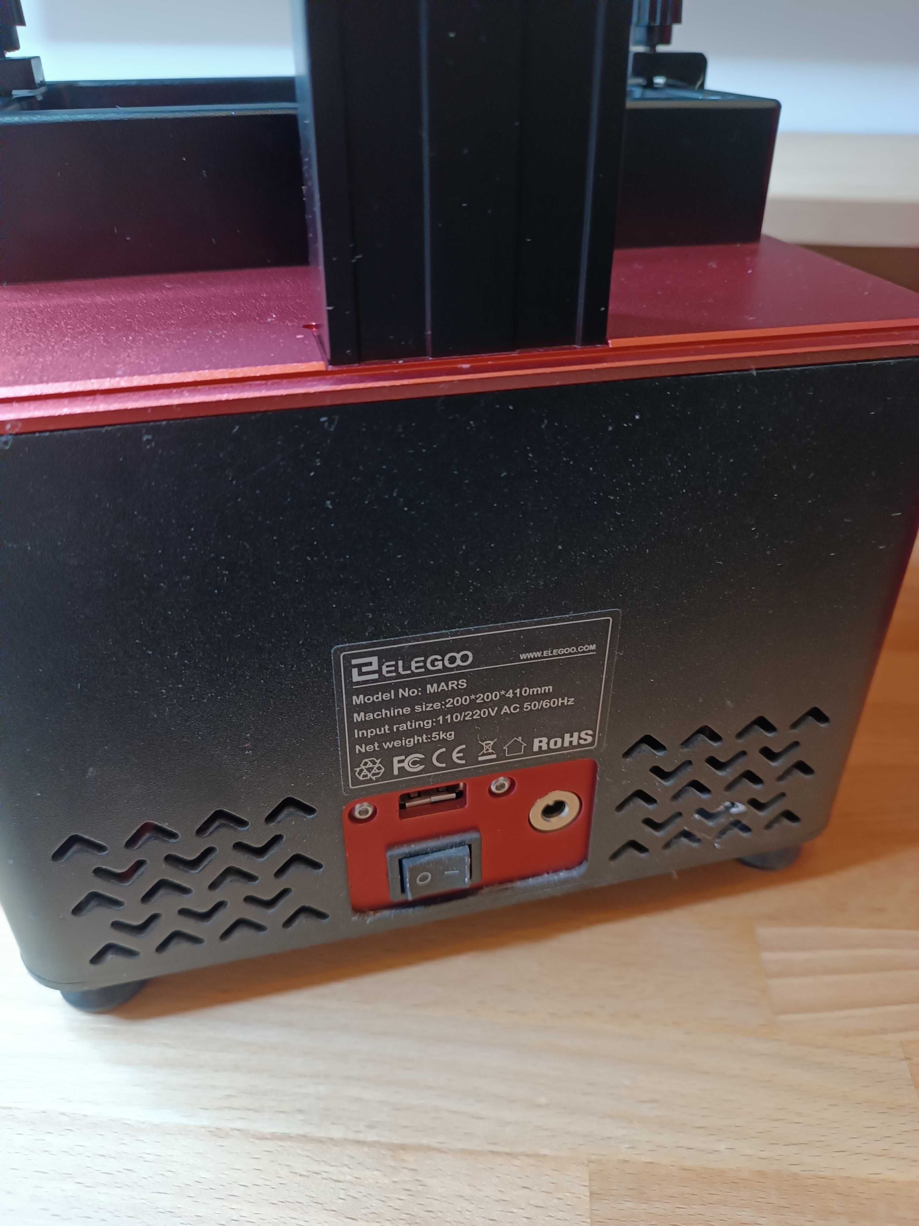 Drukarka 3D Elegoo Mars 1 + 3szt folii zabezp ekran. Sprawna