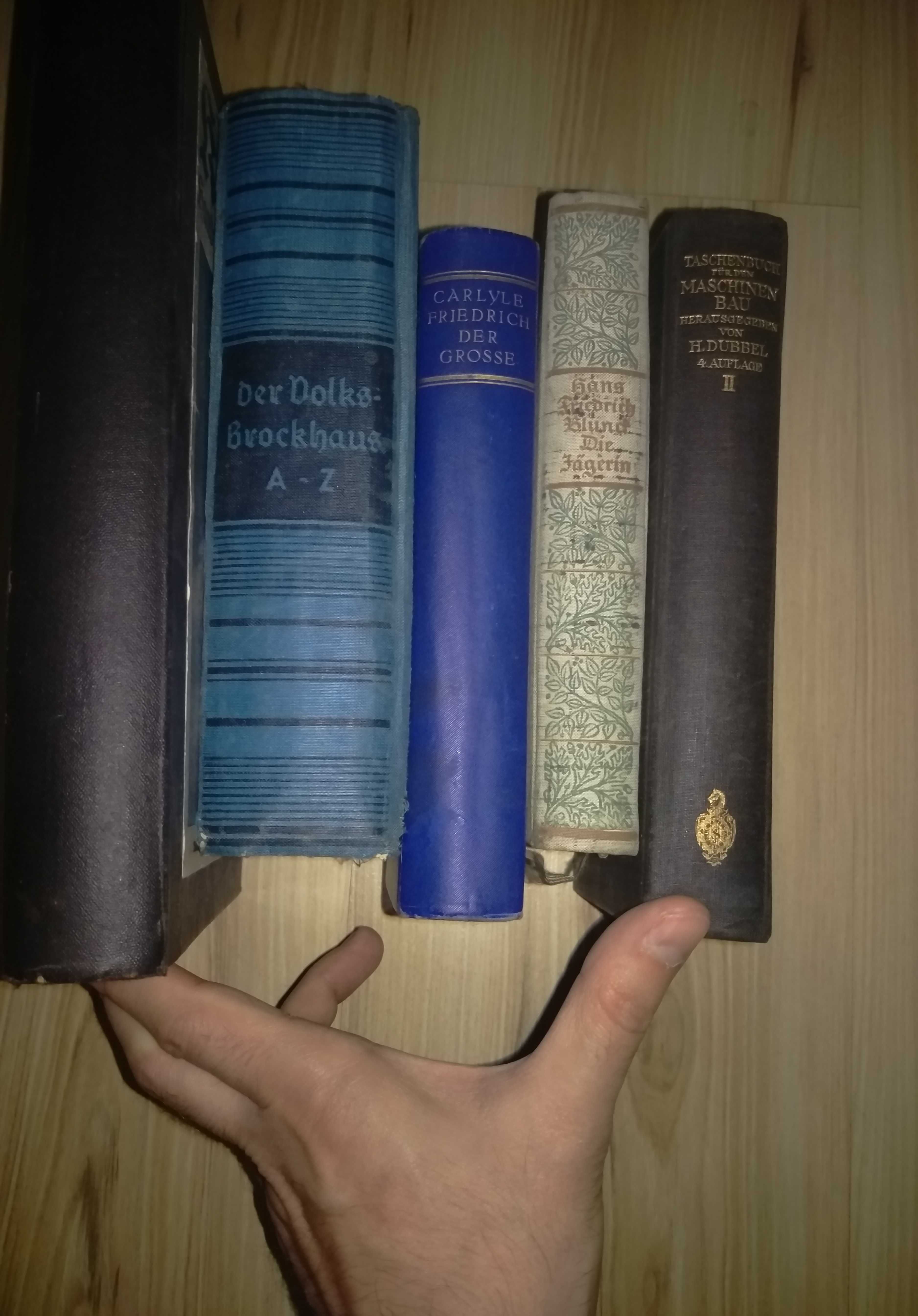 Zadbane antyk książki staroniemieckie 1924 wart.500zł wys.12zl