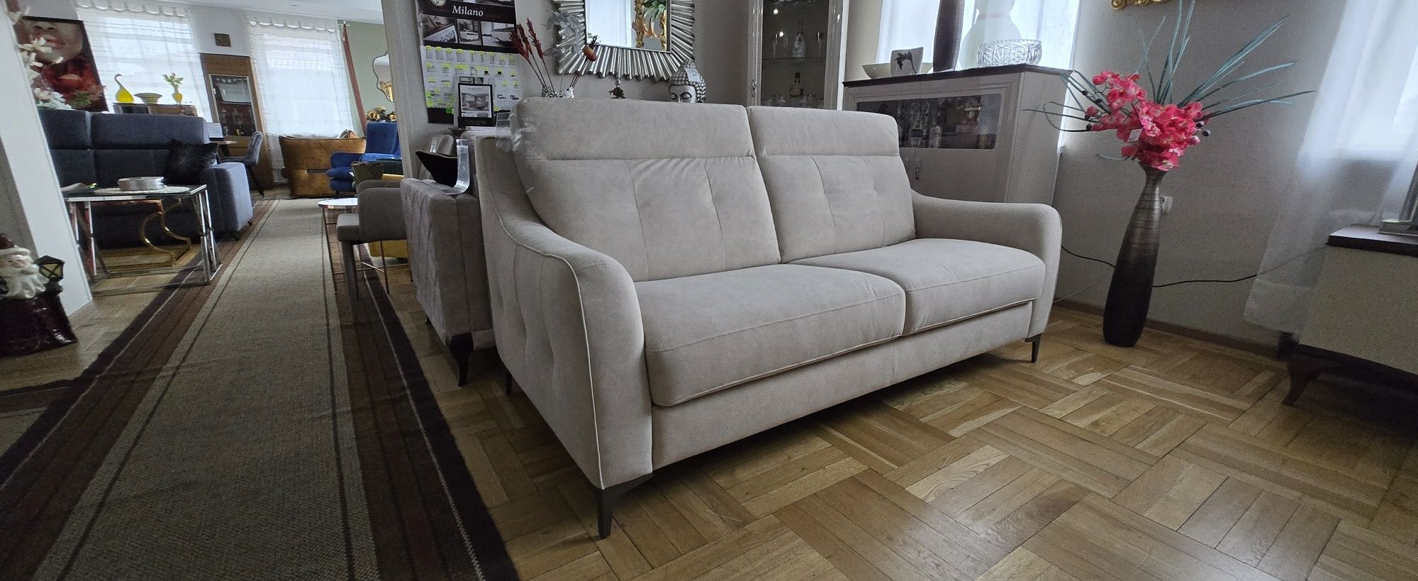 Sofa ze spaniem na materacu stelaż włoski CAMOMILLA Vero