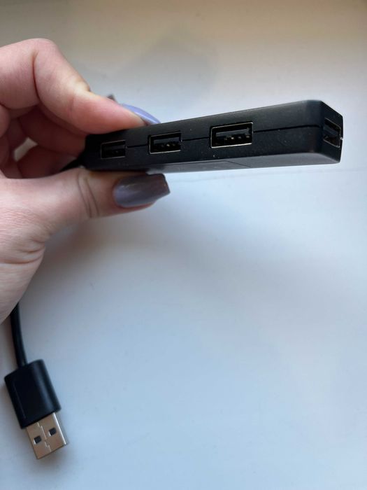 Hub adapter kabel USB 2.0 Hama 12324 slim 4 porty przejściówka