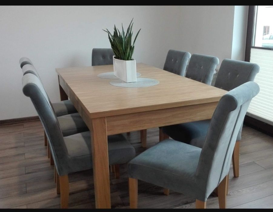Krzesło glamour do salonu jadalni pikowane buk dąb PRODUCENT PROMOCJA!