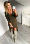 Sweter tunika trzy kolory rozmiar uni