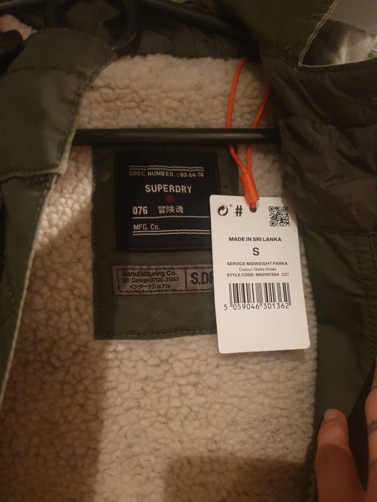 Parka męska Superdry roz.S NOWA