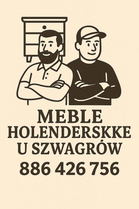 Oliwkowa drewniana szafka RTV meble u Szwagrów