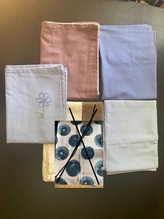 Наволочки, 50х70, 48х72 імпортні в гарн.стані; 45гр/шт, 4 шт - 150грн