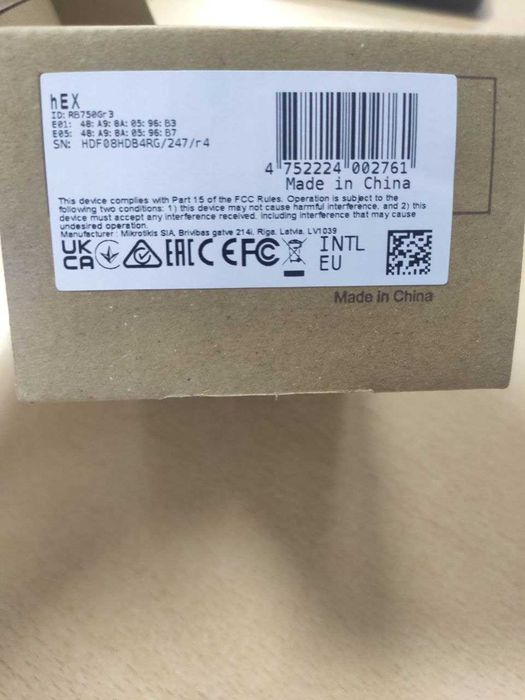 RB750Gr3/E50UG Маршрутизатор MikroTik hEX (RB750Gr3/E50UG)