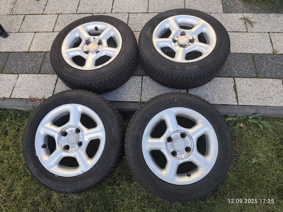 Koła Alu 14"Ford 4x108 Fiesta Ka Escort. + Opony zima Fulda 175/55 14