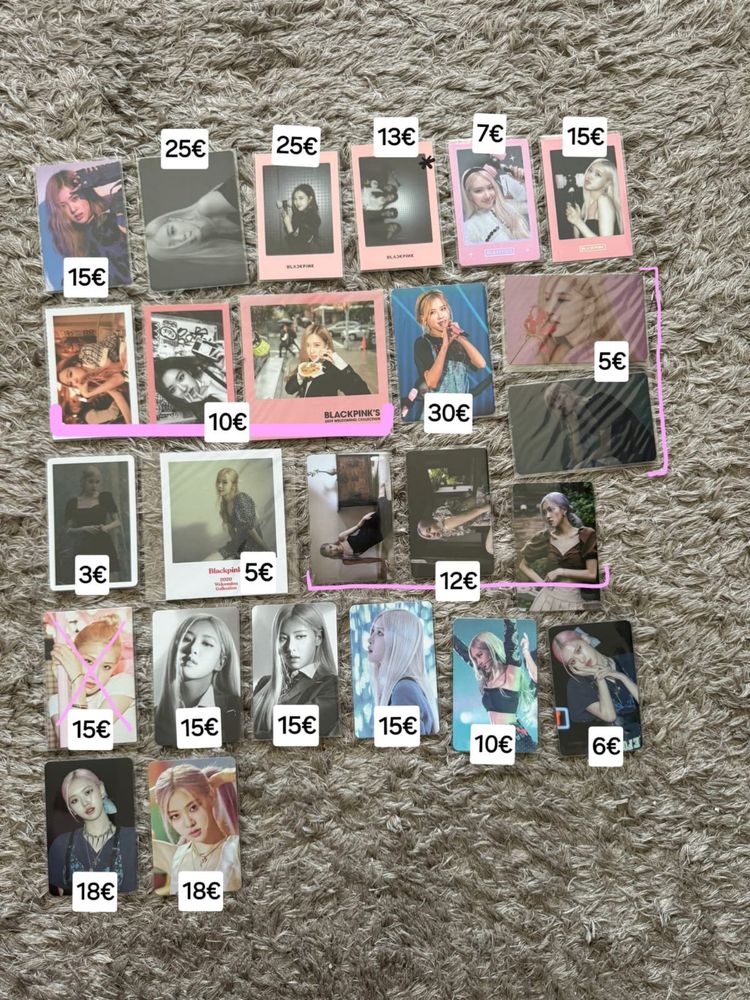 Rosé Blackpink photocards