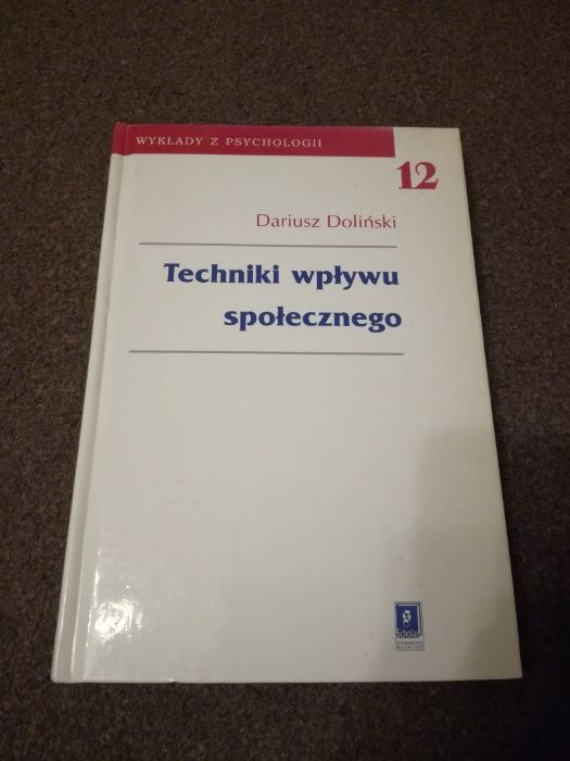 Techniki wpływu społecznego Doliński, psychologia, terapia UNIKAT