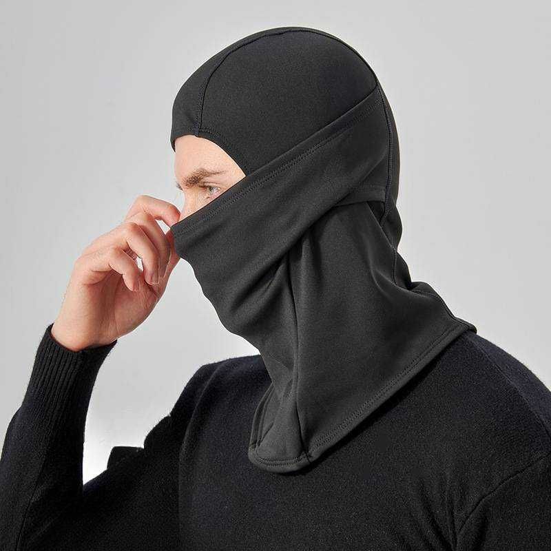 Kominiarka Balaclava Drill Czarna Maska 1 Otwór Streetwear