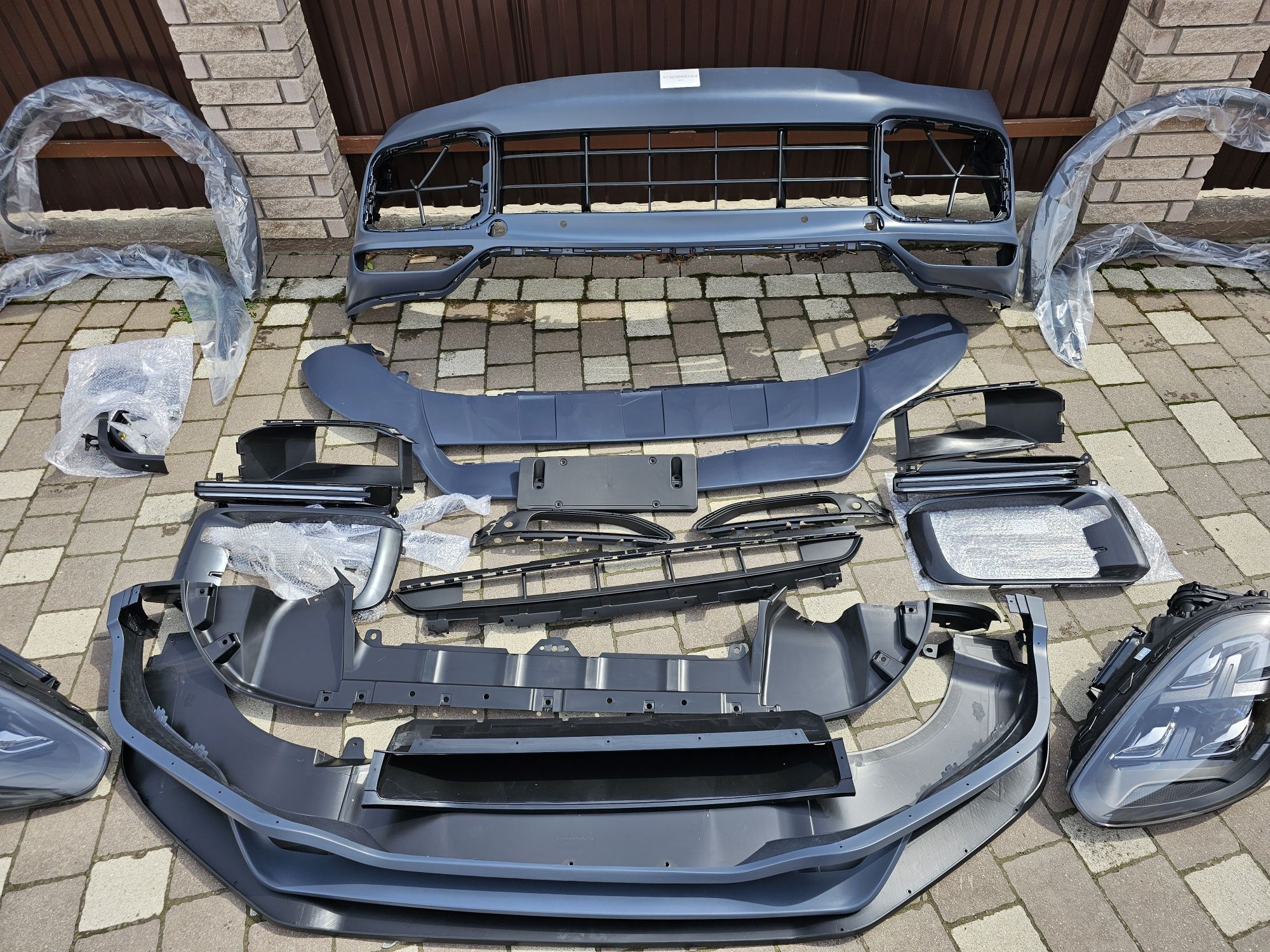 Porsche Cayenne 958 9Y0 Бампер передний фары Порше Кайен обвес фара