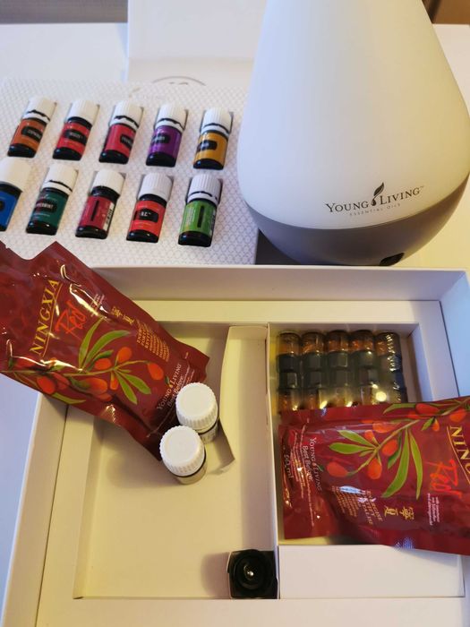 Young Living - Kit Inicial Dewdrop + difusor + 12 óleos essenciais