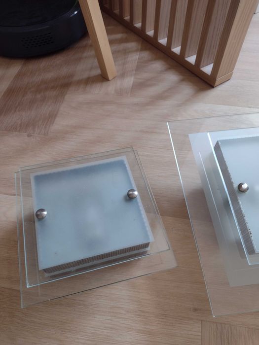 Lampy plafon szkło kinkiet komplet 2 szt przedpokój pokój