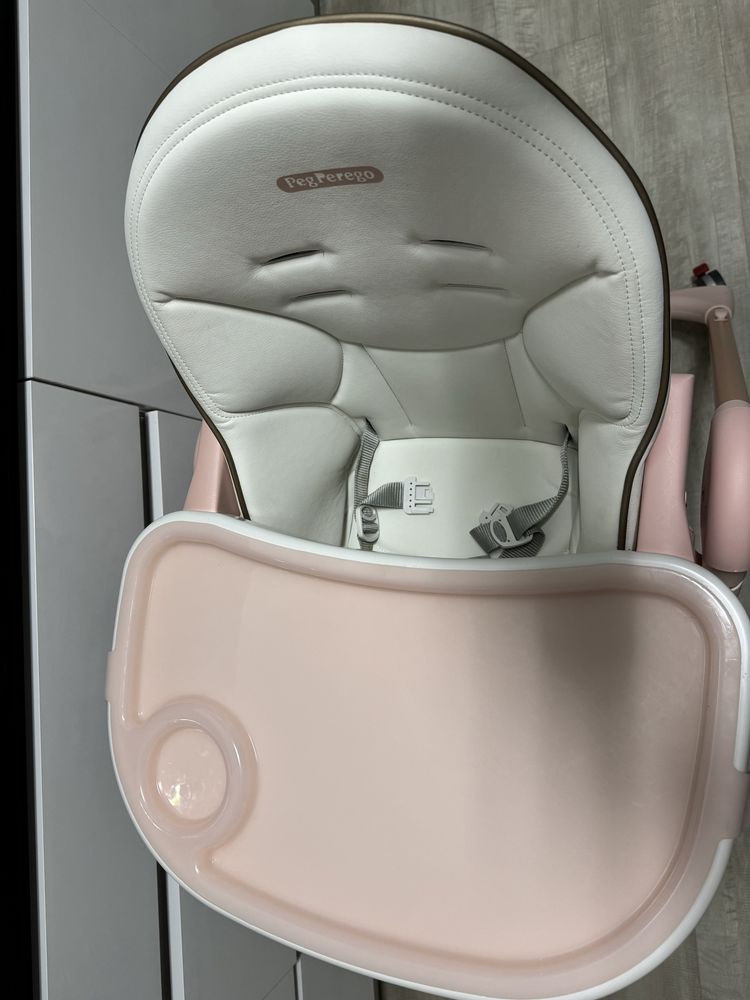 Cadeira refeiçao bebe peg perego rosa