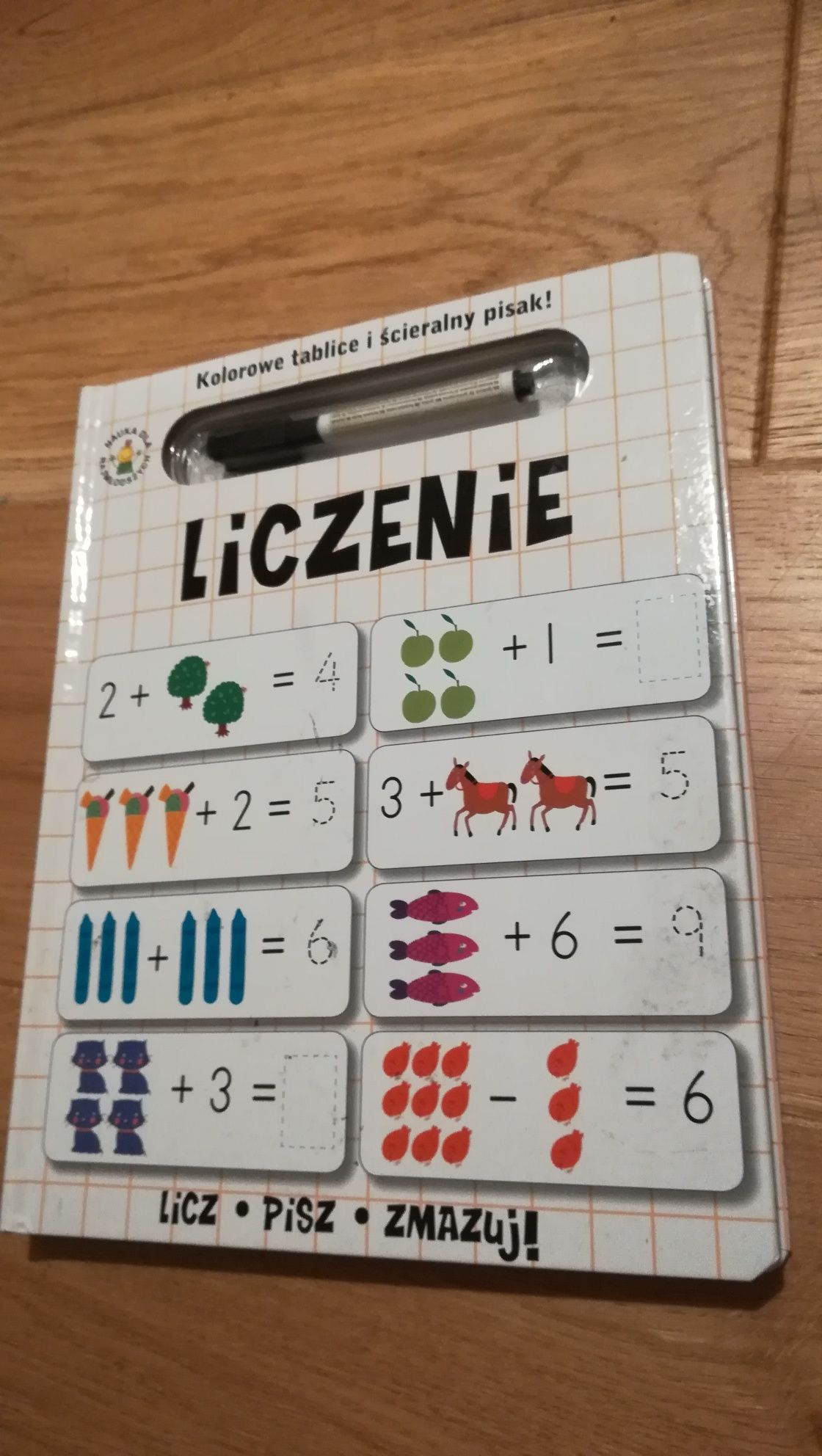 licz, pisz, zmazuj. Liczenie. Kolorowe tablice i ścieralny pisak
