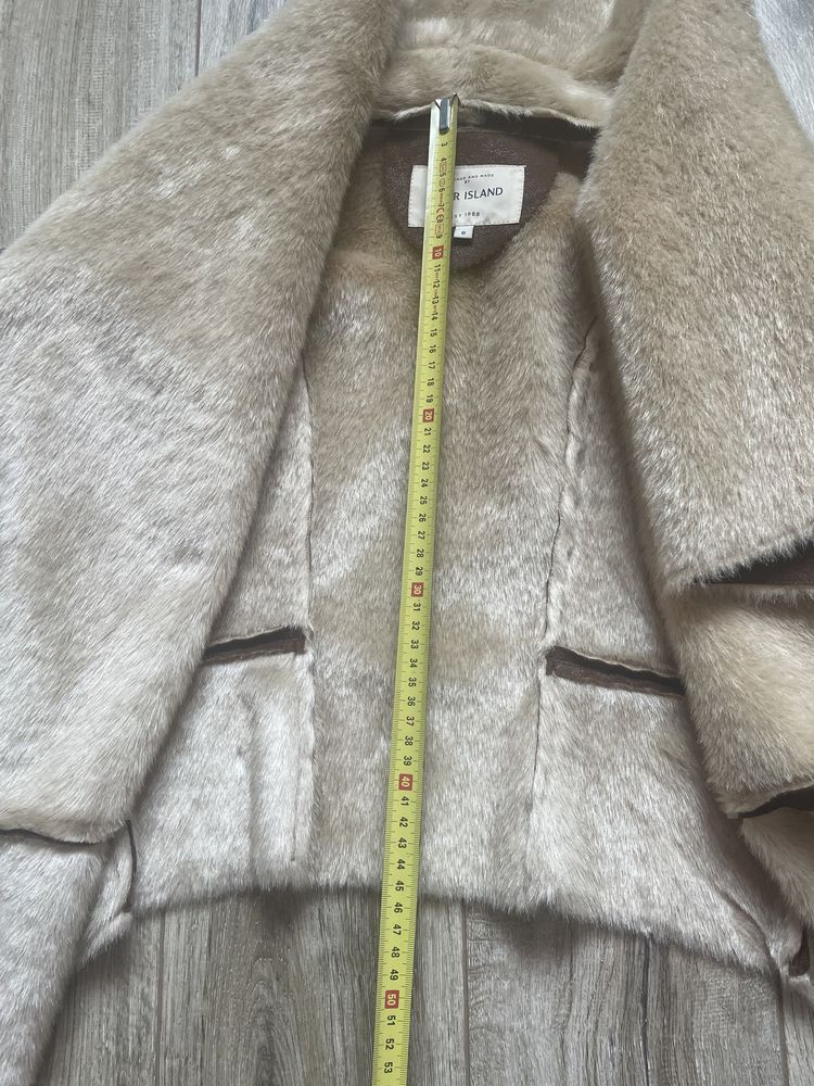 Kurtka skórzana z futerkiem River Island