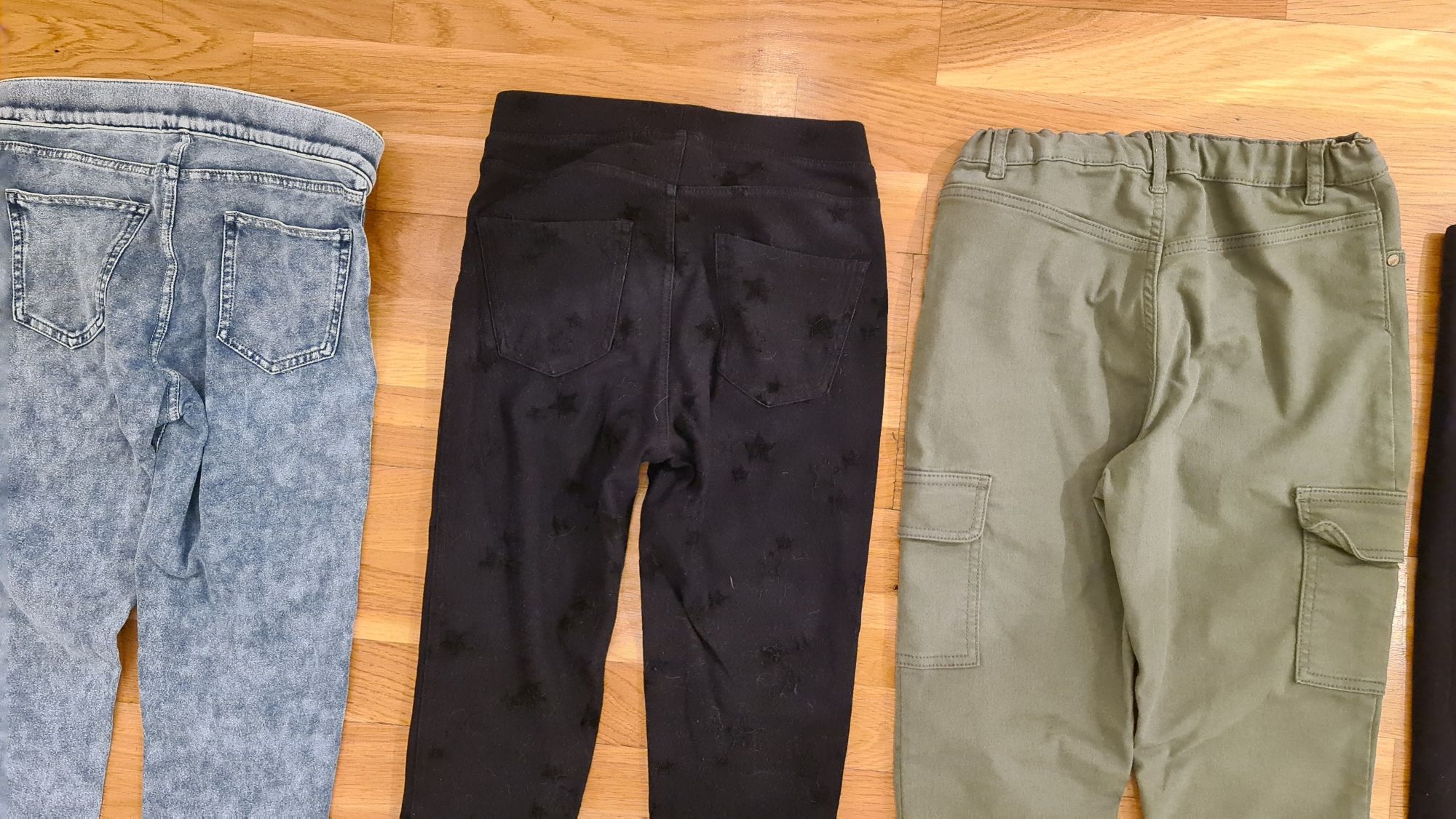 Zestaw spodni, jeansy ,legginsy H&M, 152