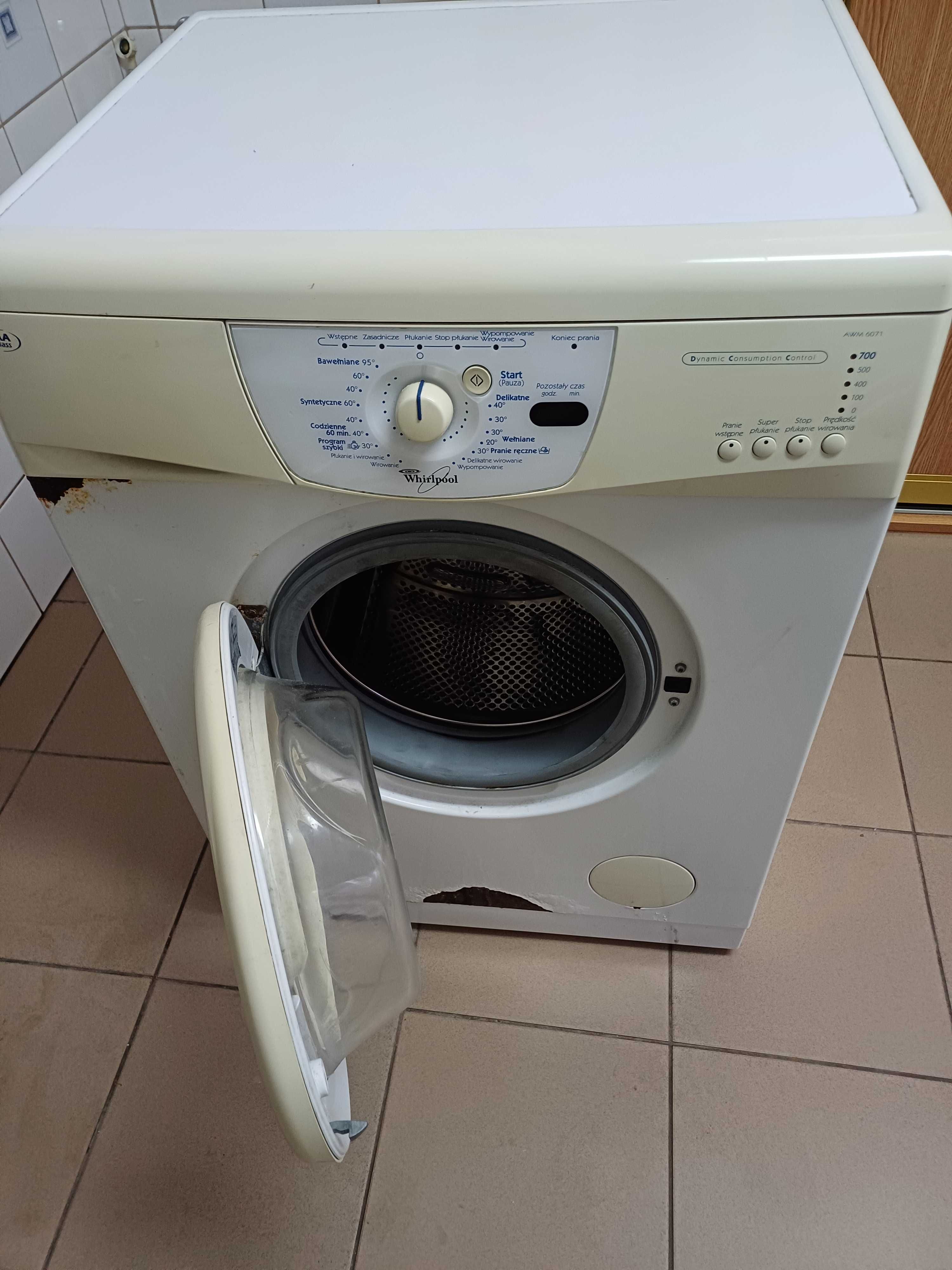 Pralka whirlpool na części AWM 6071 lub w całości.