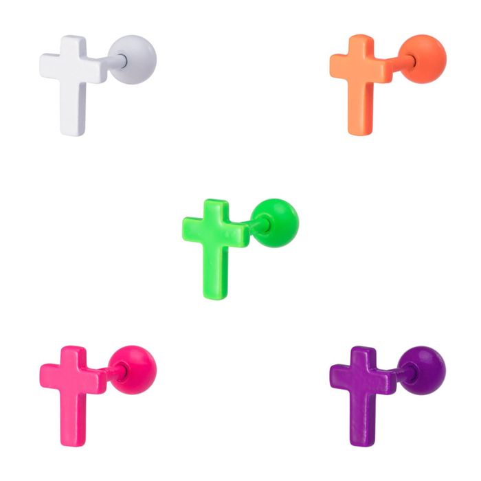 Набір різнокольорових сережок для вуха