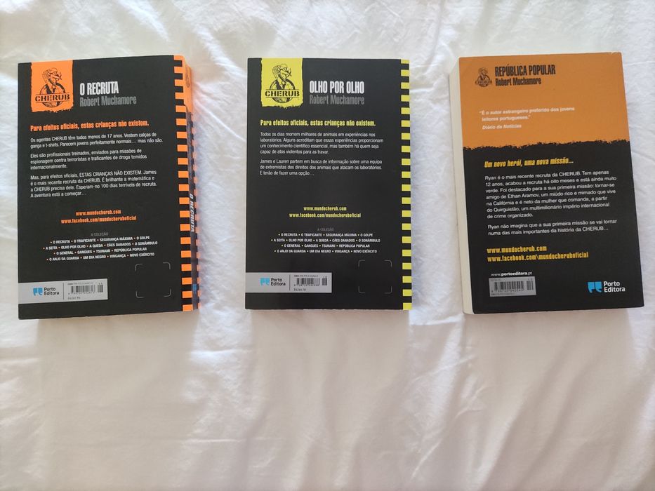 Livros coleção CHERUB de Robert Muchamore