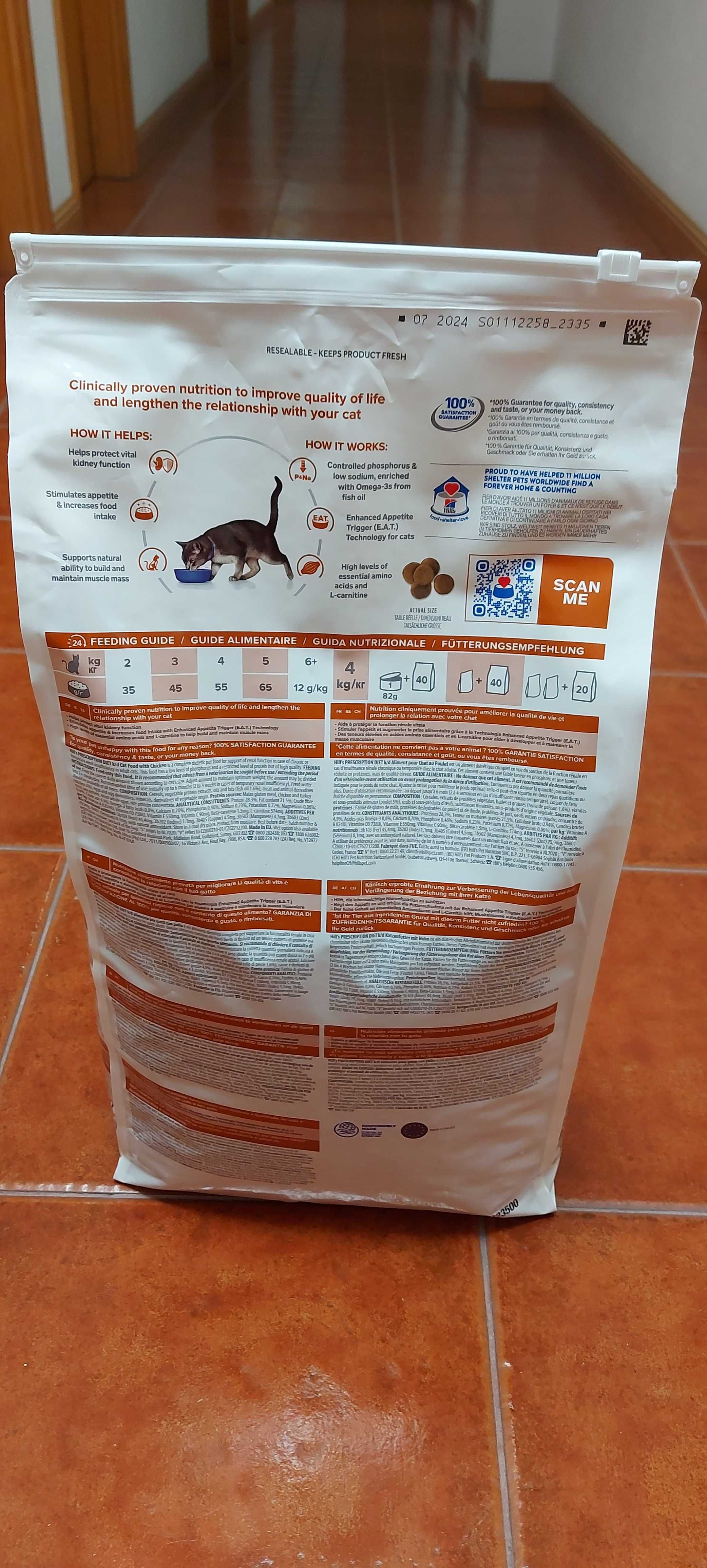 Ração Hill's kd prescription diet 8kg