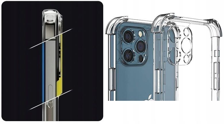 Etui Case Shock + Szkło 9H Do Apple Iphone 15 Pro