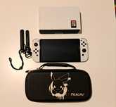 Konsola Nintendo Swich Oled White + pokrowiec na nintendo + Gra Zelda