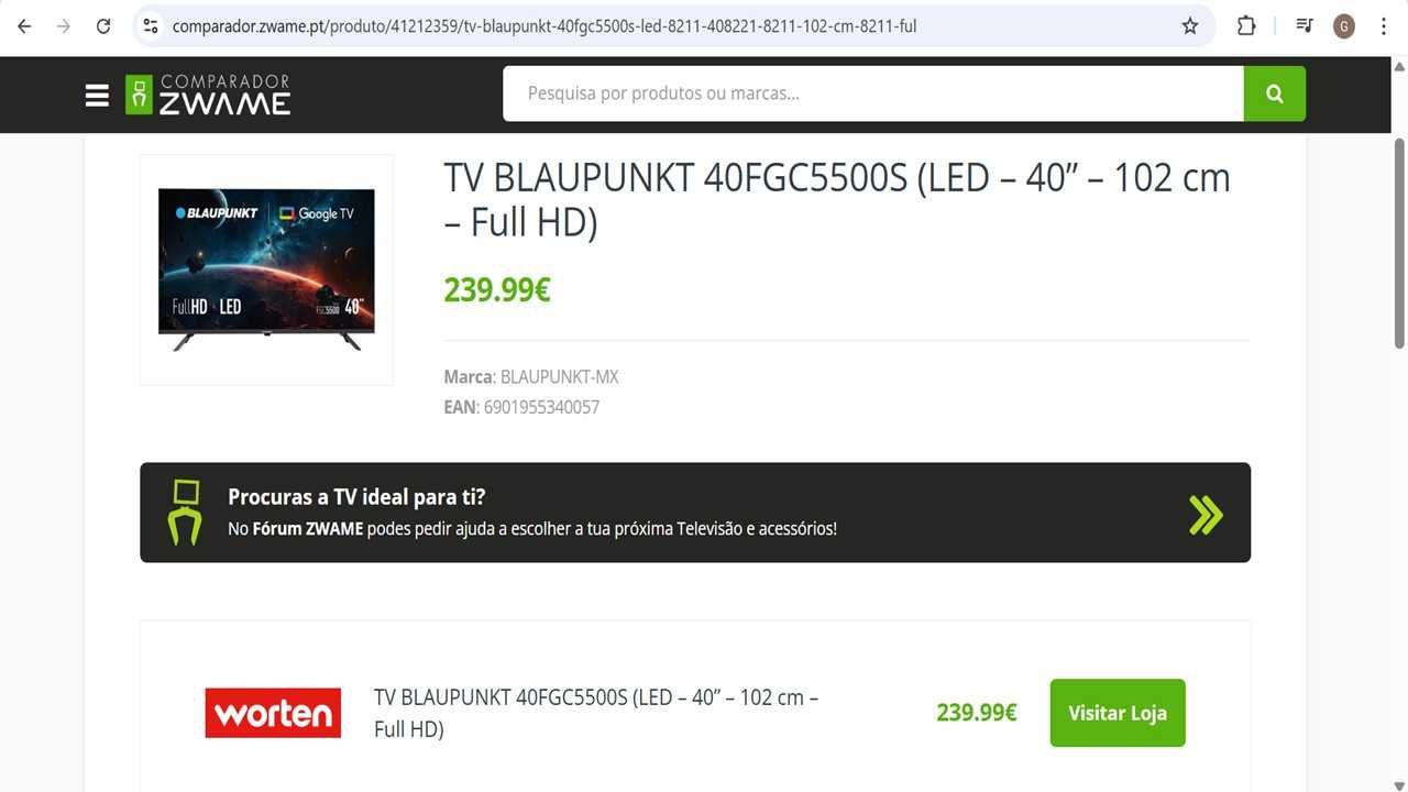 Smart Tv Blaupunkt 40FGC5500S