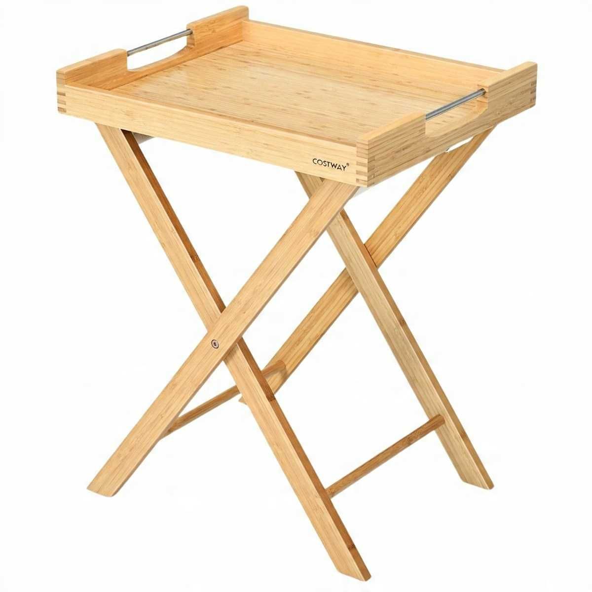 Stolik Costway prostokątny 47 x 38 x 58,5cm bezbarwny (207)