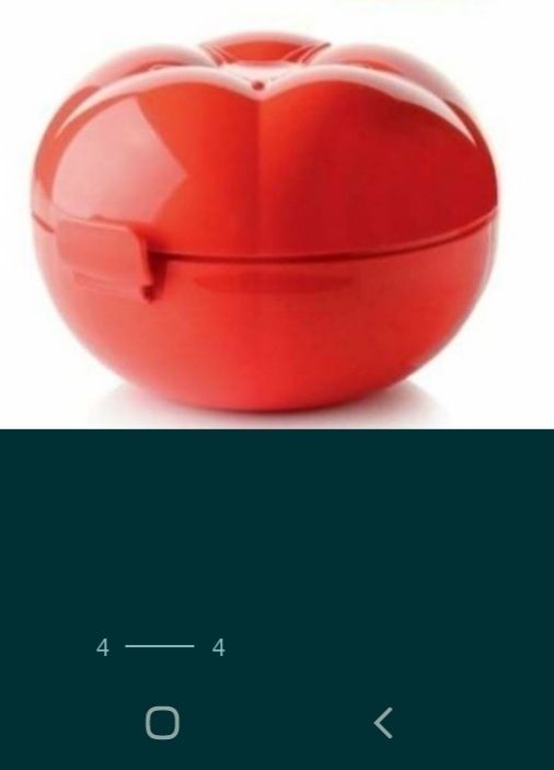 Caixa tomate marca Tupperware