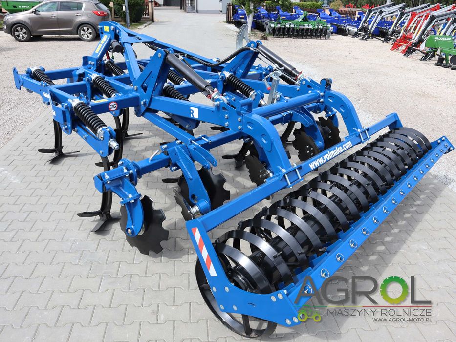 Agregat bezorkowy gruber ROLMAKO 3.0 m wał daszkowy U436 PREMIUM