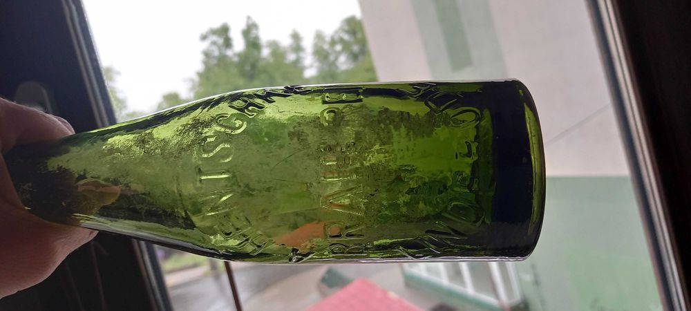 Lipinki Łużyckie Linderode A. Hentschke - przedwojenna butelka piwna.