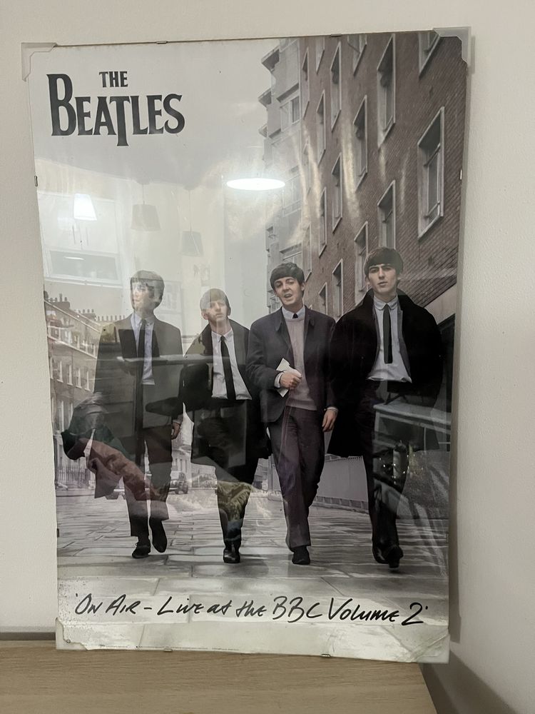 Poster dos “Beatles” com moldura clip