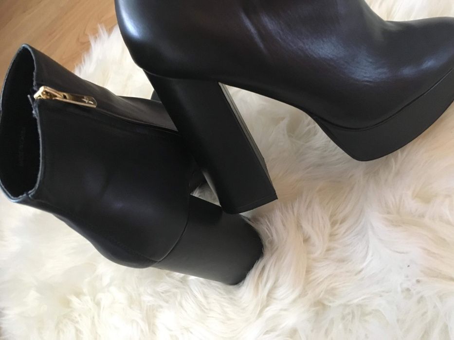 Botki czarne damskie TK MAXX Primadonna Collection rozm. 40