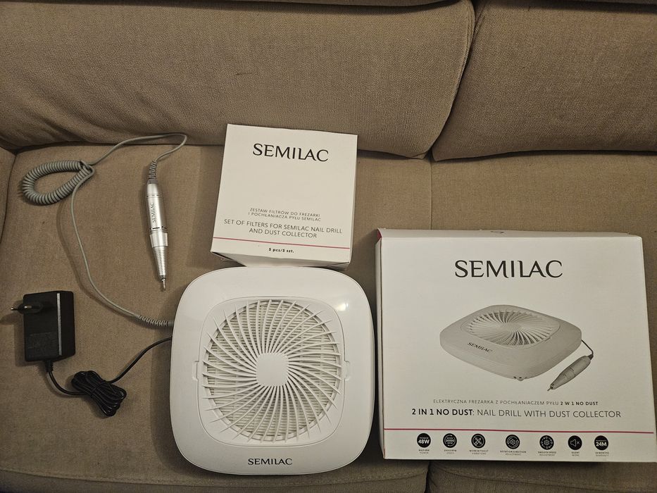 Frezarka elektryczna Semilac 2 in 1 no dust + 5 dodatkowych filtrów