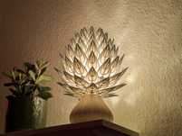 Lampka LED Kwiat Lotosu, Loft