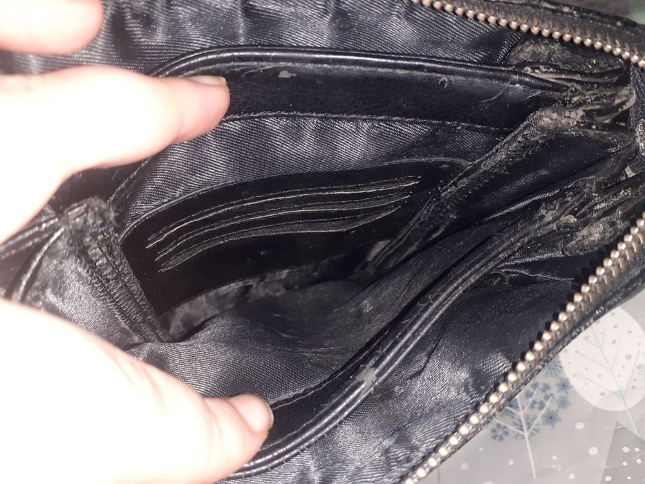 Мужская сумка барсетка Langsa с ручкой чёрная из кожзама квадратная