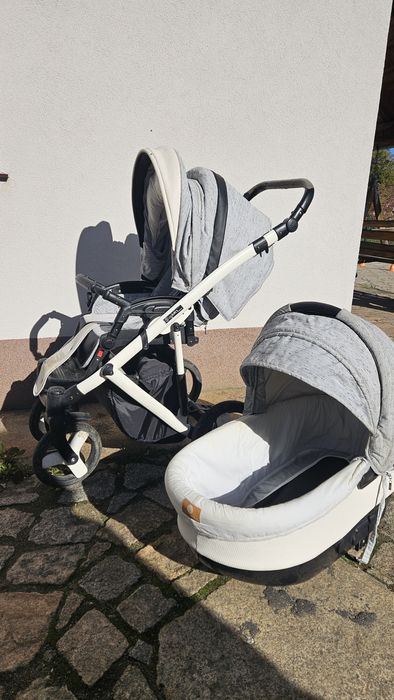 Wózek Coletto aluminium resory 2w1 spacerówka gondola
