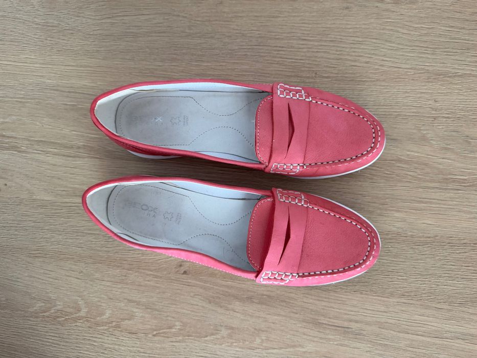 Buty mokasyny Geox Respira rozmiar 40, różowe