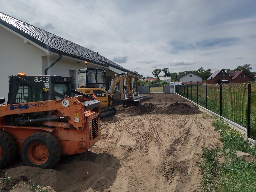 Usługi wynajem Koparko Ładowarka Koparka Wywrotka Minikoparka