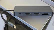 stacja dokująca 12 w 1 HUB USB-C PD 2x HDMI LAN USB 3.0 2.0 VGA