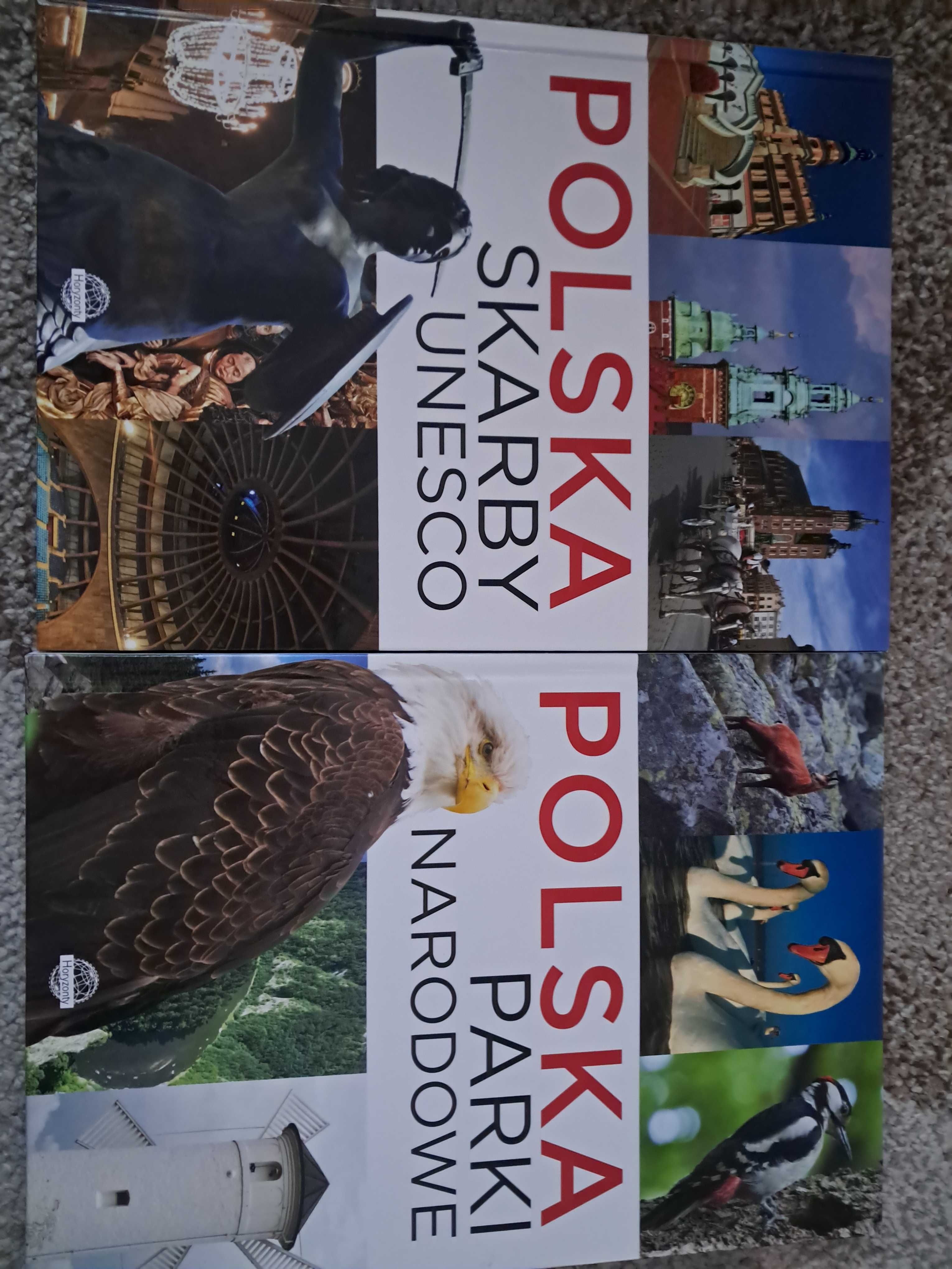Dwa albumy Polska Parki Narodowe i Polska Skarby UNESCO