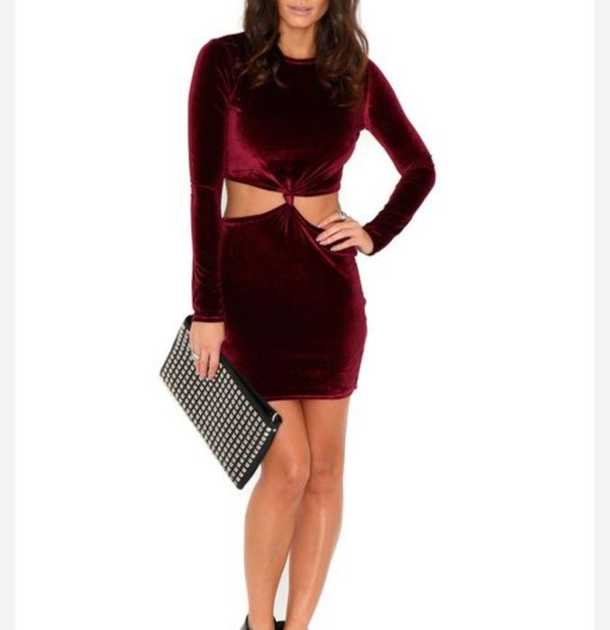 Велюрна вечірня сукня