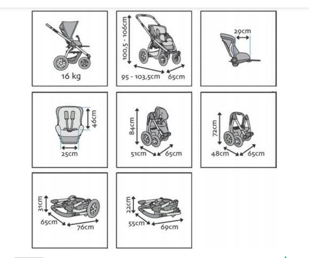 Wózek Maxi Cosi mura 3 2 w1